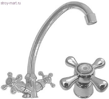 Смеситель для мойки Costa2 к/затвор Serra - 4606034171042 Смеситель для мойки Costa2 к/затвор Serra - 4606034171042