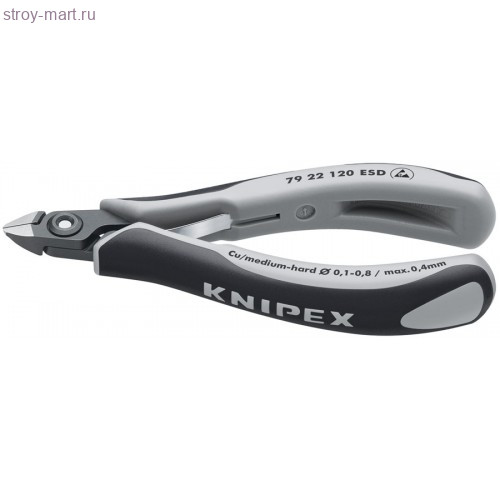 Прецизионные кусачки боковые для электроники антистатические KNIPEX 79 22 120 ESD KN-7922120ESD Прецизионные кусачки боковые для электроники антистатические KNIPEX 79 22 120 ESD KN-7922120ESD