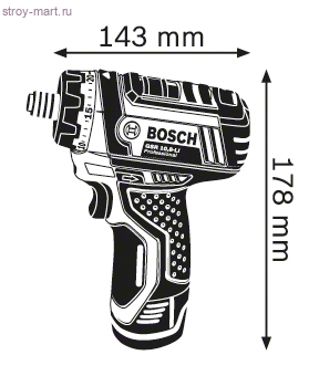 Аккумуляторный шуруповерт Bosch GSR 10,8-LI Professional - 601992901 Аккумуляторный шуруповерт Bosch GSR 10,8-LI Professional - 601992901