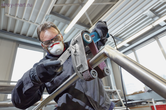 Ленточная шлифмашина для обработки труб Bosch GRB 14 CE Professional - 06018A9000 Ленточная шлифмашина для обработки труб Bosch GRB 14 CE Professional - 06018A9000