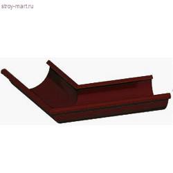 МП, Угол желоба наружный, D 125 (90гр.) вишня Р363 - С-000071856