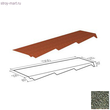 Примыкание резное (левое) Gerard (Forest Green 311), L=1,2м - С-000115631 Примыкание резное (левое) Gerard (Forest Green 311), L=1,2м - С-000115631