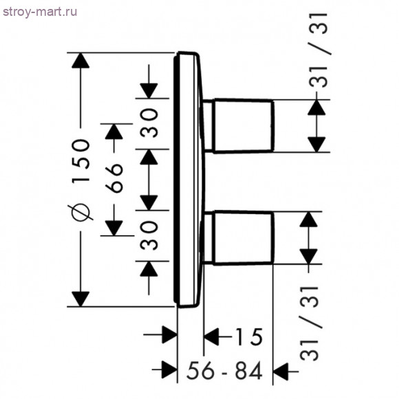 Запорный/переключающий вентиль iControl E, СМ, ?’ Metris 31958000 Запорный/переключающий вентиль iControl E, СМ, ?’ Metris 31958000