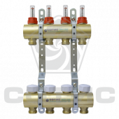 Коллекторные группы латунные с расходомерами и термостатическими клапанами серии СОТИС КГ06-50-2500 - КГ06-50-2503-20НР Коллекторные группы латунные с расходомерами и термостатическими клапанами серии СОТИС КГ06-50-2500 - КГ06-50-2503-20НР