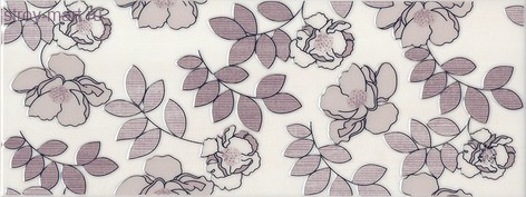 Ньюпорт Декор Цветы фиолетовый STG\C182\15010 15x40 Ньюпорт Декор Цветы фиолетовый STG\C182\15010 15x40