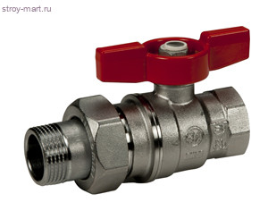 Кран шаровой латунь R859 Ду 32 ВР/американка полный проход бабочка Giacomini R859X029 Кран шаровой латунь R859 Ду 32 ВР/американка полный проход бабочка Giacomini R859X029