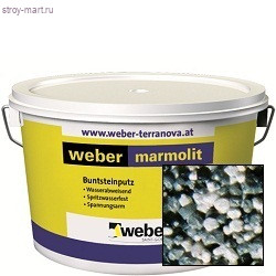 Штукатурка мозаичная Вебер.пас мармолит 2 мм, М111 - С-000074496 Штукатурка мозаичная Вебер.пас мармолит 2 мм, М111 - С-000074496