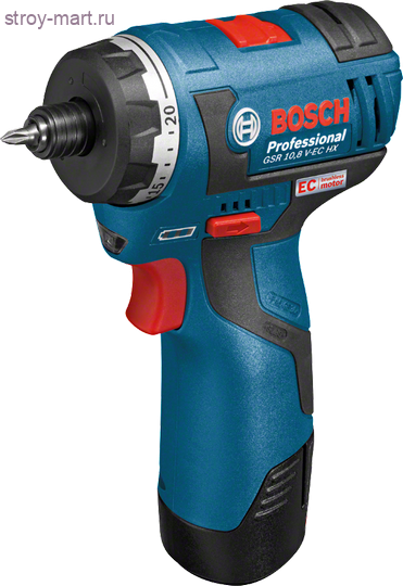 Аккумуляторные шуруповерты Bosch GSR 10,8 V-EC HX Professional - 06019D4100 Аккумуляторные шуруповерты Bosch GSR 10,8 V-EC HX Professional - 06019D4100