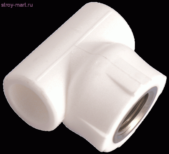 Тройник PP-R комбинированн белый Дн 20х1/2 ВР Firat - 4606034005927 Тройник PP-R комбинированн белый Дн 20х1/2 ВР Firat - 4606034005927