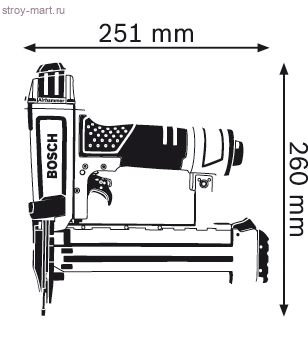 Пневматические гвоздезабиватели Bosch GSK 50 Professional - 0601491D01