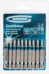 Набор бит РZ3х50, сталь S2, 10 шт., Gross 11346 - С-000098801 Набор бит РZ3х50, сталь S2, 10 шт., Gross 11346 - С-000098801