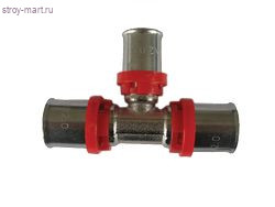 Тройник переходной МП латунь Faro Дн 20х16х20 пресс STC 6516 - 4606034144190 Тройник переходной МП латунь Faro Дн 20х16х20 пресс STC 6516 - 4606034144190