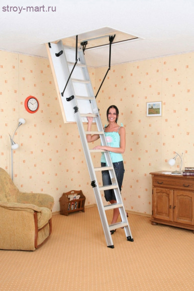 Складная чердачная лестница Alu-Profi 60x112 Складная чердачная лестница Alu-Profi 60x112