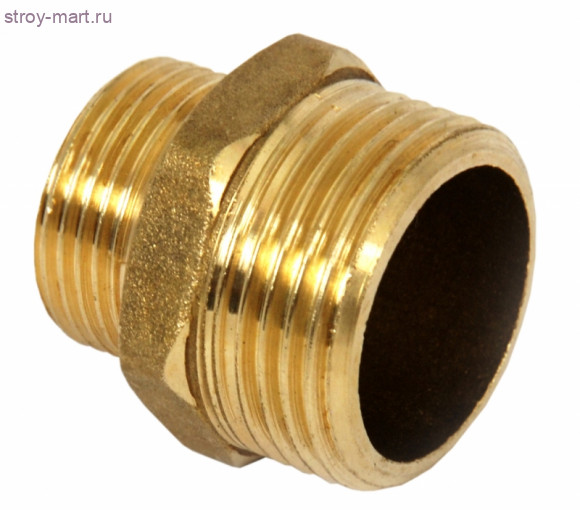 Ниппель латунь переходн Ду 25х15 НР - 027-8221 Ниппель латунь переходн Ду 25х15 НР - 027-8221