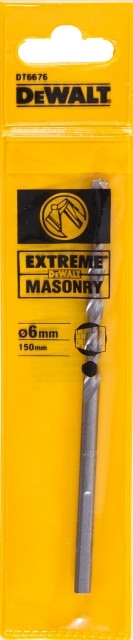 Сверло д\легк бетона\кирпича, 6x60х100мм,1шт,хв-3- гран - DT 6675