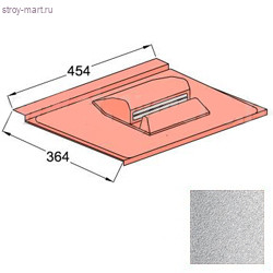 Вентилятор подкровельного пространства Decra Stratos 454х384 мм Серебро - С-000113292 Вентилятор подкровельного пространства Decra Stratos 454х384 мм Серебро - С-000113292