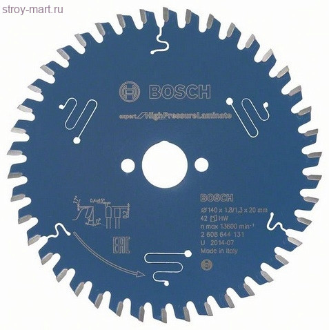 Цирк диск Expert for HPLam 140x20x1.8/1.3x42T - 2608644131 Цирк диск Expert for HPLam 140x20x1.8/1.3x42T - 2608644131