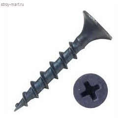 Саморез гипс/дерево крупная резьба 3,5х25 мм - С-000106481 Саморез гипс/дерево крупная резьба 3,5х25 мм - С-000106481