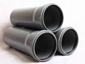 Трубы для внутренней и наружной канализации - серая НПВХ Дн110 L=500 Трубы для внутренней и наружной канализации - серая НПВХ Дн110 L=500