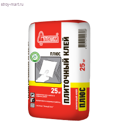 Клей плиточный «Старатели» (Плюс), 25 кг (63 шт/под) - С-000014182 Клей плиточный «Старатели» (Плюс), 25 кг (63 шт/под) - С-000014182