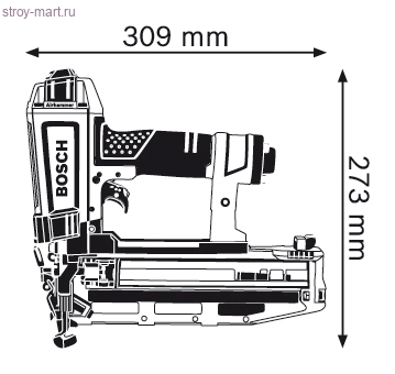 Пневматические гвоздезабиватели Bosch GSK 64 Professional - 601491901