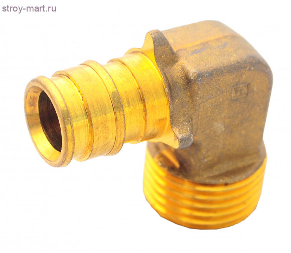 Угольник для PE-X латунь Дн 20х1/2 Uponor 1023020 Угольник для PE-X латунь Дн 20х1/2 Uponor 1023020