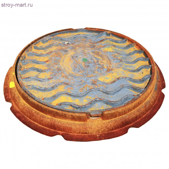 Люк чугун теплосеть ТС тип Т С250 m=89кг ГОСТ 3634-99 - 004-0025