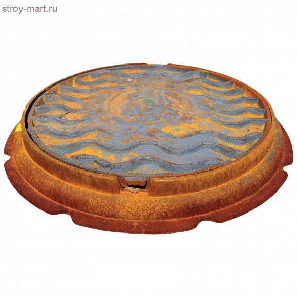 Люк чугун теплосеть ТС тип Т С250 m=89кг ГОСТ 3634-99 - 004-0025