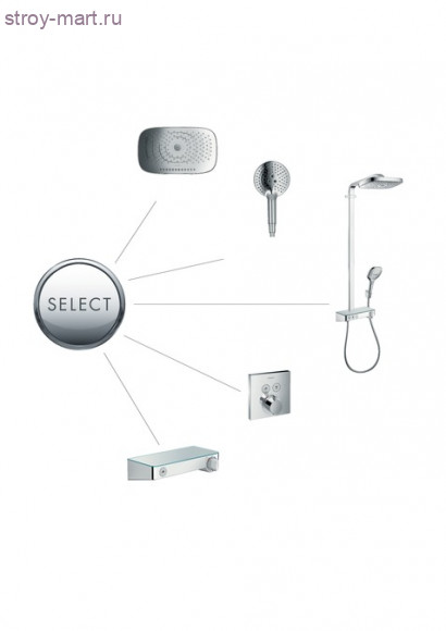 Термостат ShowerSelect с двумя запорными вентилями, СМ ShowerSelect 15763000 Термостат ShowerSelect с двумя запорными вентилями, СМ ShowerSelect 15763000