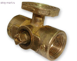 Кран конусный муфтовый трехходовый для манометра латунный 11Б18бк Ду15 Кран конусный муфтовый трехходовый для манометра латунный 11Б18бк Ду15