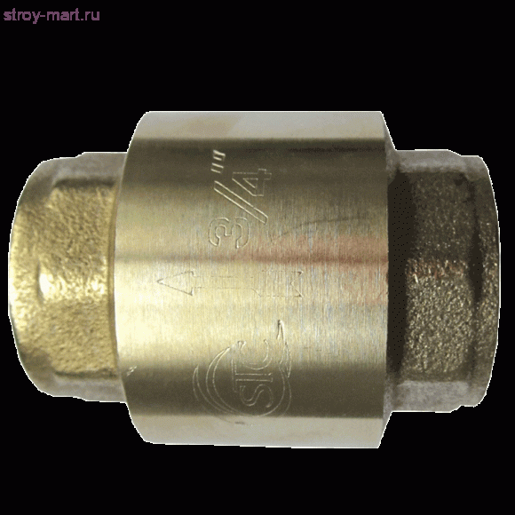 Клапан обратный латунь 4002 Ду 15 Ру16 ВР/ВР пружинный с лат/штоком STC 4002 Клапан обратный латунь 4002 Ду 15 Ру16 ВР/ВР пружинный с лат/штоком STC 4002