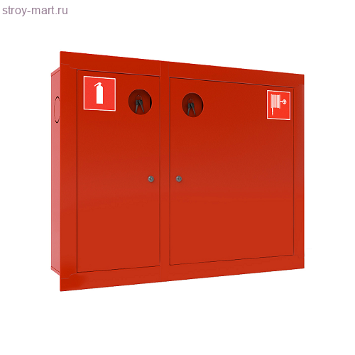 Шкаф пожарный левый ШПК-315 ВЗК красный - 016-0060