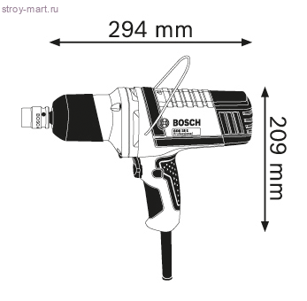 Импульсный гайковёрт Bosch GDS 18 E Professional - 601444000