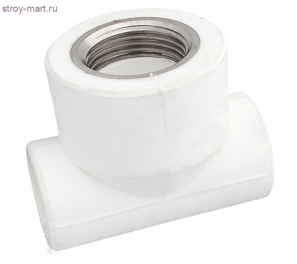 Тройник PP-R комбинированн белый Дн 25x1/2 ВР Firat - 4606034005941 Тройник PP-R комбинированн белый Дн 25x1/2 ВР Firat - 4606034005941