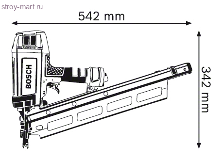 Пневматические гвоздезабиватели Bosch GSN 90-21 RK Professional - 601491001
