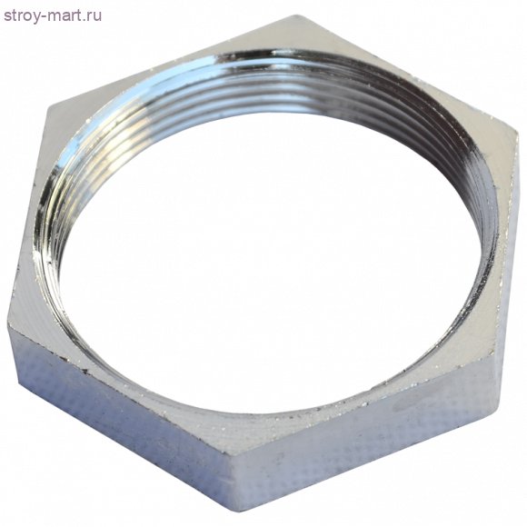 Контргайка латунь хром Ду 50 ВР STC 5310 Контргайка латунь хром Ду 50 ВР STC 5310