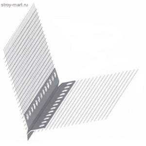 Профиль угловой ПВХ с арм.сеткой 8х12см, 2,5 м, 250 м.п./уп. - С-000118299 Профиль угловой ПВХ с арм.сеткой 8х12см, 2,5 м, 250 м.п./уп. - С-000118299