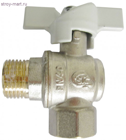 Кран шаровой латунь угловой Faro 1212 Ду 15 ВР/НР бабочка STC 1212 - 4606034047491 Кран шаровой латунь угловой Faro 1212 Ду 15 ВР/НР бабочка STC 1212 - 4606034047491