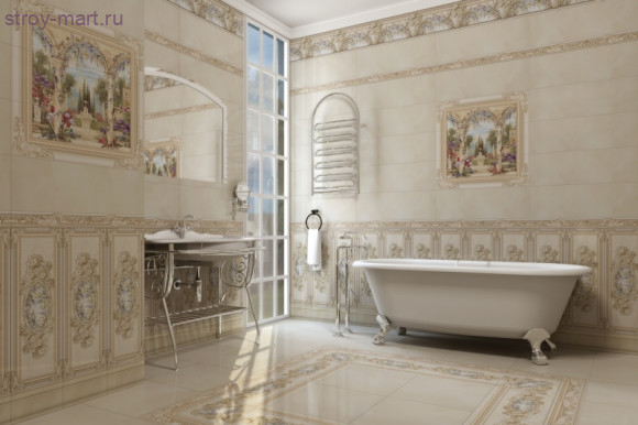 Deco Atica crema Плитка настенная 25х75 Deco Atica crema Плитка настенная 25х75