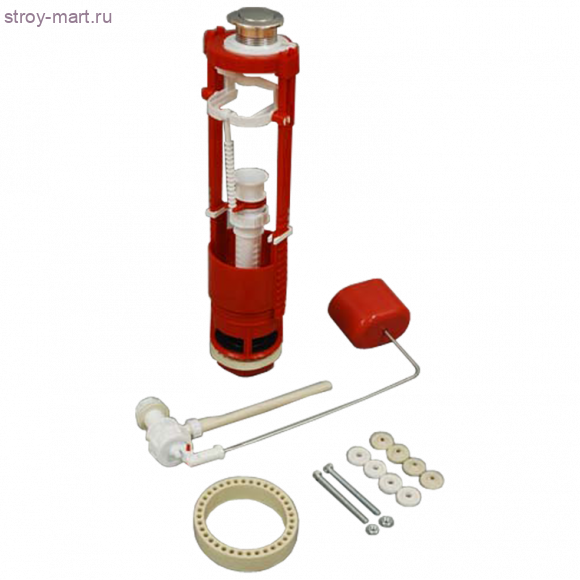 Арматура к бачку АС7.1М хром боковой подвод кнопка универ РБМ - 4607125270408 Арматура к бачку АС7.1М хром боковой подвод кнопка универ РБМ - 4607125270408