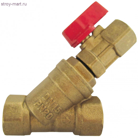 Фильтр сетчатый латунь Y с краном для промывки Ду 20 Ру20 ВР/ВР STC 3010 - 4606034062388 Фильтр сетчатый латунь Y с краном для промывки Ду 20 Ру20 ВР/ВР STC 3010 - 4606034062388
