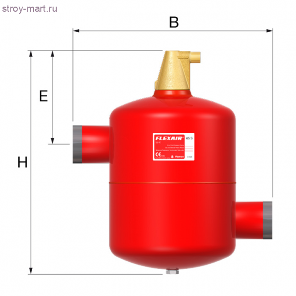 Сепаратор Flexair S Ду 50 Ру10 п/привар 10атм Flamco 27553 Сепаратор Flexair S Ду 50 Ру10 п/привар 10атм Flamco 27553