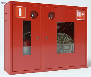 Шкаф пожарный правый ШПК-315 НОК красный - 016-0045