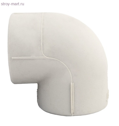 Угольник PP-R белый Дн 50 РосТурПласт 10834 - 4640014215746 Угольник PP-R белый Дн 50 РосТурПласт 10834 - 4640014215746