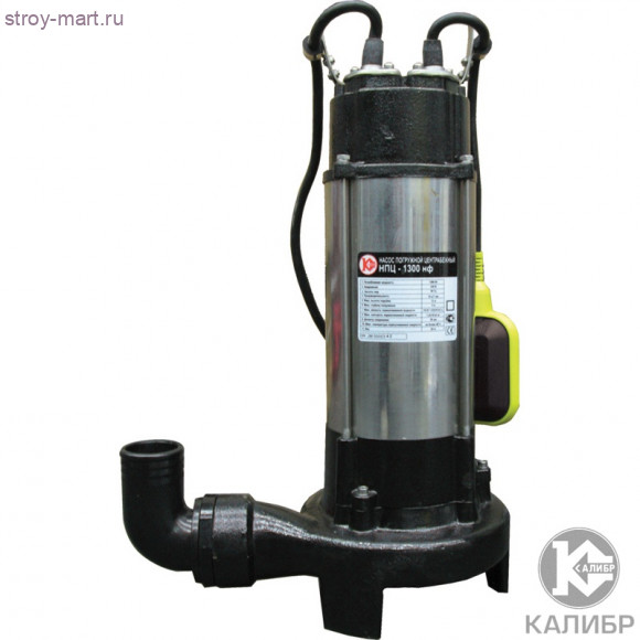 Эл. насос центроб. фекальный "Калибр НПЦ- 1350НФ" Эл. насос центроб. фекальный "Калибр НПЦ- 1350НФ"