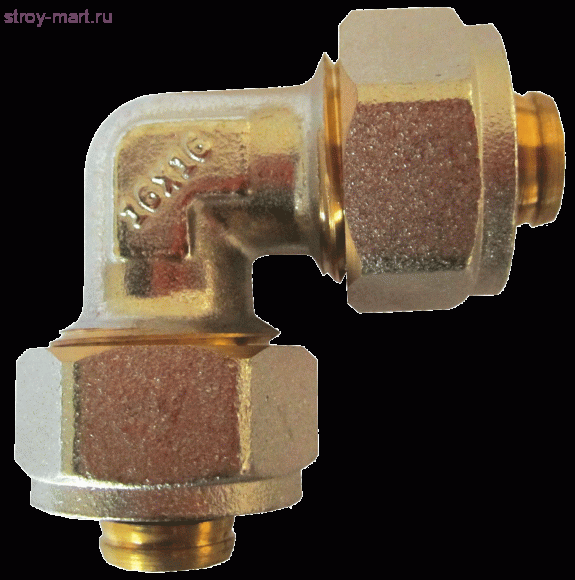 Угольник МП латунь Faro Дн 32 обжим STC 6445 никель - 4606034040379 Угольник МП латунь Faro Дн 32 обжим STC 6445 никель - 4606034040379