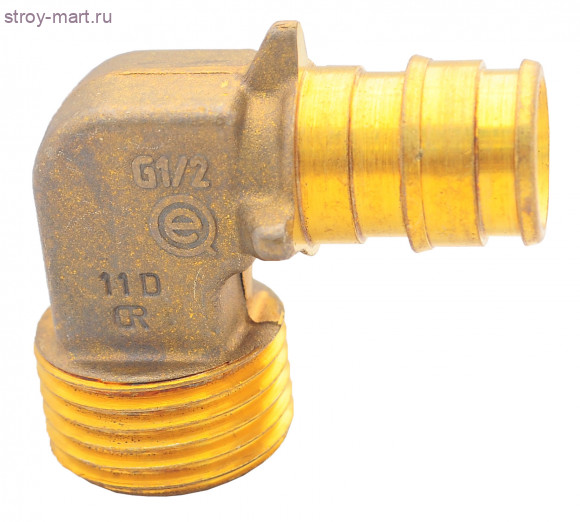 Угольник для PE-X латунь Дн 20х3/4 Uponor 1023021 Угольник для PE-X латунь Дн 20х3/4 Uponor 1023021