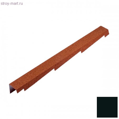 Фронтонная (торцевая) планка левая Decra Classic L=1250 (1110*) мм Черный бриллиант - С-000113319 Фронтонная (торцевая) планка левая Decra Classic L=1250 (1110*) мм Черный бриллиант - С-000113319