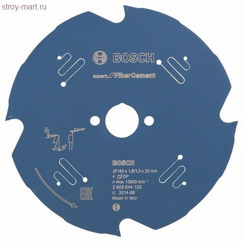 Цирк диск Expert for FiberCement 140x20x1.8/1.3x4T - 2608644120 Цирк диск Expert for FiberCement 140x20x1.8/1.3x4T - 2608644120