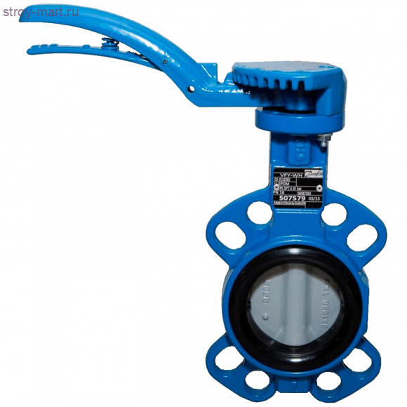 Затвор дисковый поворотный SYLAX VFY-WH Ду 80 Ру16 межфл Danfoss 065B7354